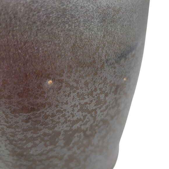 Bruning Pottery Studio Pottery Pitcher Blue Silver Gradient Glaze Ceramic - Picture 8 of 8